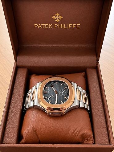 Наручные часы: Patek Philippe Nautilus kronoqraf qol saatı - Korpus və qolbaq: polad — 1