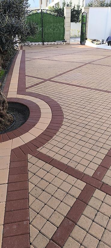 Tamet: Beton dekorativ tamet döşəmə - Material: vibro-press beton tamet (daş — 26