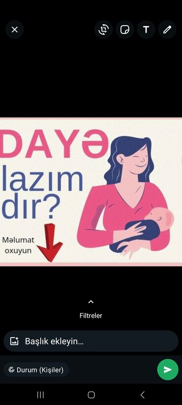 bağçada iş elanları 2019: Salam.Kim dayelik xanim isdiyirse menimle elaqe saxlasin.etrafli ne