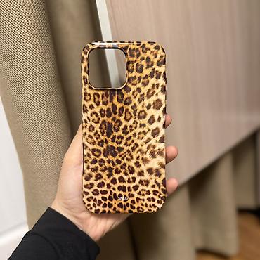 Чехол на iPhone 16 pro max с леопардовым принтом от Казахстансого