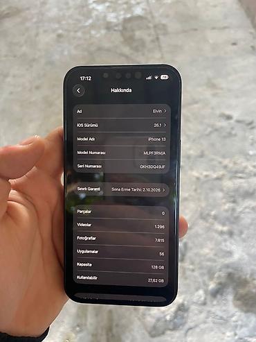 Apple iPhone: IPhone 13, 128 GB, Qara, Face ID — 7
