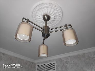işlənmiş lustur: Çılçıraq, 3 lampa, Metal — 2