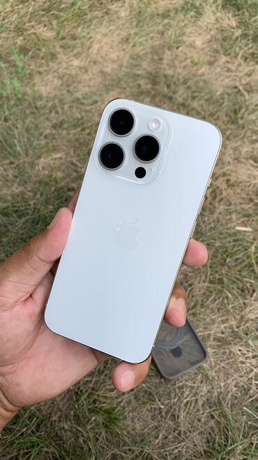 google pixel 8 pro цена бишкек: IPhone 15 Pro, Колдонулган, 256 ГБ, White Titanium, Коргоочу айнек, Каптама, 91 %