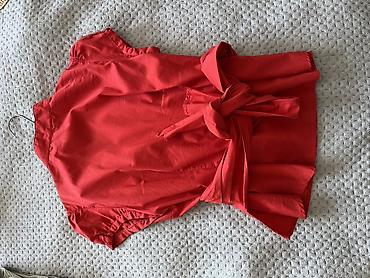pull bear rs: ZARA WOMAN crvena wrap/bluza na preklop - Model: ženska bluza na — 6