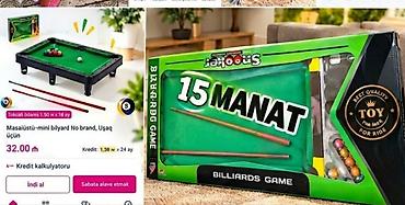 kohnə pullarin alisi: Ünvan Binə qəsəbəsi sonu 15 manat Masaüstü mini bilyard/snooker oyunu — 2