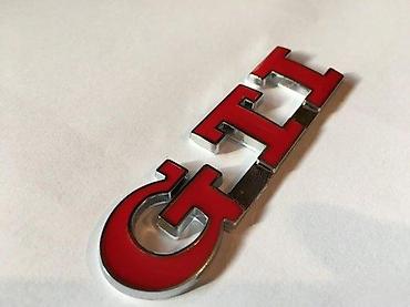Životinje: NATPIS ZNAK GTI - METALNI - CRVENI | Viber — 3