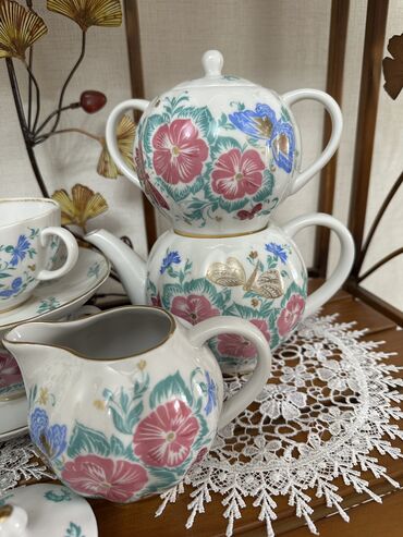 хонда сервис бишкек: Чайный сервиз ЛФЗ из костяного фарфора с цветочным узором