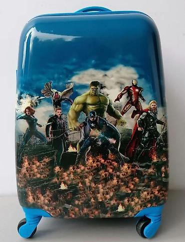 Rančevi, torbe i koferi: Dečji set kofera sa superherojskom tematikom (2 kom) - Dizajn: tvrde — 12