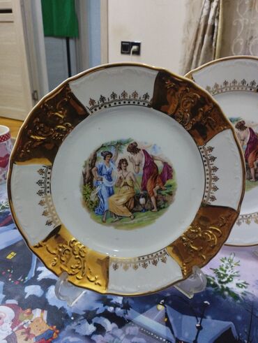 Boşqablar: Boşqablar, rəng - Qızılı, Farfor, Azərbaycan — 4