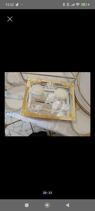 nişan xoncaları bəzədilməsi: Heç istifade olunmayìb yenidir 280 alìnìb 250 satìlìrXonça/trusov — 2