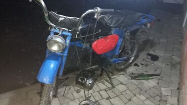 скутер купить бу: Moped/motosiklet layihəsi – sovet dövrü tipli, mavi rəngdə karkas və
