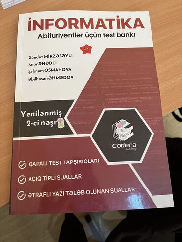 история банк тестов 2023: İnformatika Testlər 11-ci sinif, 1-ci hissə, 2024 il