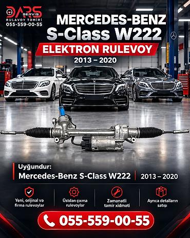 Ehtiyat hissələri: MERCEDES-BENZ S-CLASS — W222 — ELEKTRİK RULEVOY 🔧🚘 ƏSAS OEM / EEM — 1