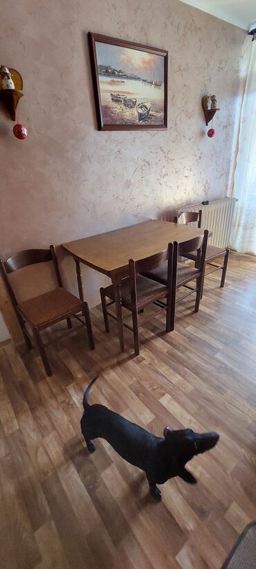 trpezarijske stolice ruski krstur: Wood, Up to 4 seats, Used