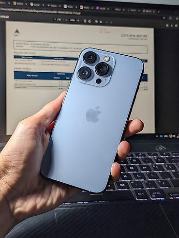 IPhone 13 Pro, Б/у, 128 ГБ, Pacific Blue, 77 % at lalafo.kg IPhone 13 Pro, Б/у, 128 ГБ, Pacific Blue, 77 %