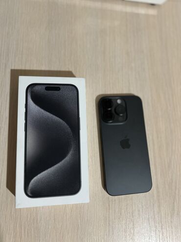 iphone под подушкой: IPhone 15 Pro, Б/у, 256 ГБ, Black Titanium, Коробка, 92 %