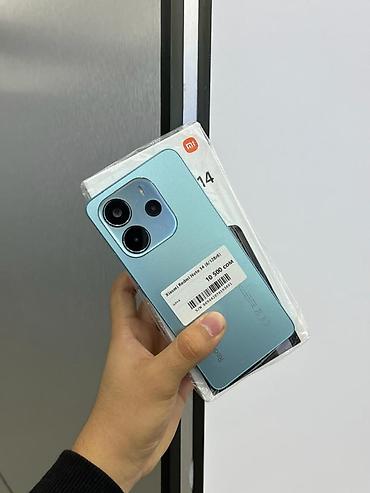 Redmi: Xiaomi, 14, Б/у, 128 ГБ, цвет - Голубой, В рассрочку, 2 SIM — 1