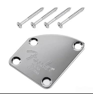 velika gitara: NECK PLATE - ZAKRIVLJENA PLOČICA ZA VRAT FENDER | Slanje po dogovoru — 2