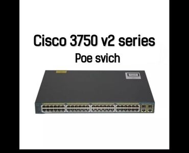 4gb ddr3 notebook ram: 48 portluq POE Switch Cisco Catalyst 3750 v2 series. Yenidir. Istifadə