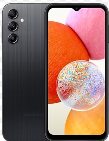 Samsung Galaxy A14, 64 GB, rəng - Qara, Barmaq izi, İki sim kartlı