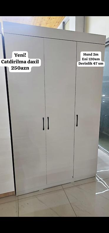 kombi dolab: AYNUR 2 – Yeni məhsul 3 qapılı geyim dolabı: - Ölçülər: hündürlük 2 — 1