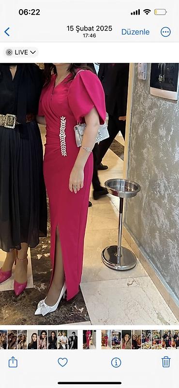 mexmer parca: - Məhsul: Qadın ziyafət/libas - Rəng: Parlaq fuşya/çəhrayı - Model — 1