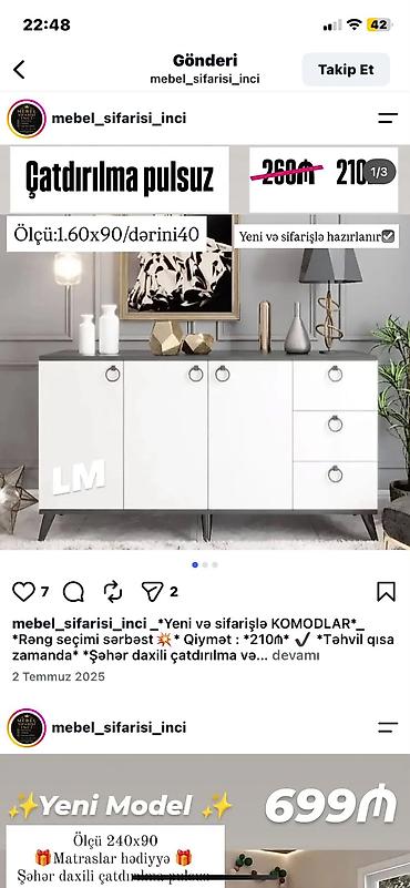 kamot mebel: Siyirməli, Güzgüsüz, Pulsuz quraşdırılma, Zəmanətsiz, Kredit yoxdur — 1