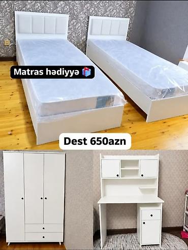 Uşaq/yeniyetmə otağı üçün ağ mebel dəsti. Dəstə daxildir: - 2 ədəd lalafo.az -da Uşaq/yeniyetmə otağı üçün ağ mebel dəsti. Dəstə daxildir: - 2 ədəd