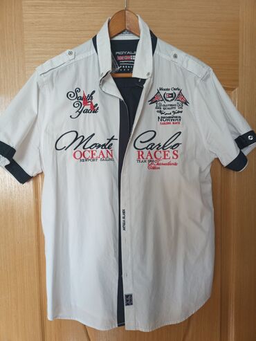 košulje sa ruskom kragnom: Monte Karlo košulja original doneta iz inostranstva veličina XL bele