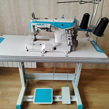 Tikiş maşınları: JACK W4 sənaye coverstitch maşını – stol və pedallı tam komplekt — 5