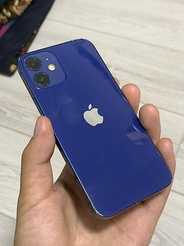 Apple iPhone: IPhone 12 mini, Б/у, 128 ГБ, Синий, Защитное стекло, Чехол, Коробка, 78 % — 9