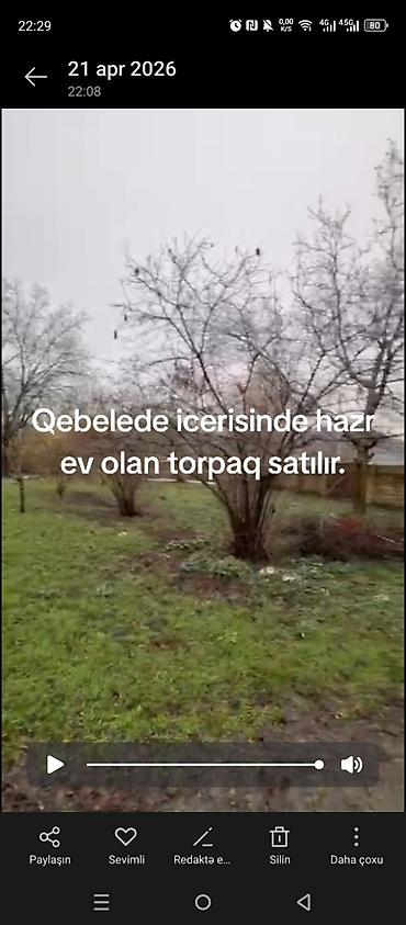 qebelede: Qəbələdə Kanata yaxn erazide içərisində hazır ev olan 28 sot torpaq — 3