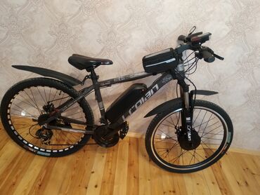 velosiped mingecevir: Yeni Elektrik velosipedi Crolan, 26", sürətlərin sayı: 21, 500-750 Vt, Pulsuz çatdırılma