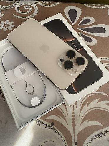 irsad electronics iphone 12 pro max: IPhone 16 Pro, 128 GB, Desert Titanium, Face ID — 6