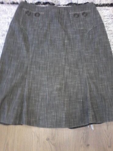 suknja pantalone prodaja: 2XL (EU 44), Midi, bоја - Siva