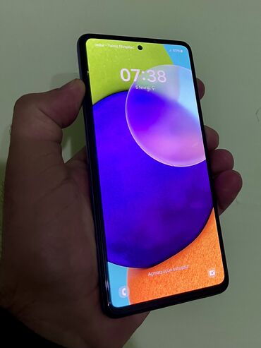 Samsung: Samsung Galaxy A52 5G, 128 GB, rəng - Mavi, Sensor, Barmaq izi, Simsiz şarj