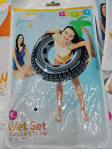 Надувной круг Intex Wet Set Collection — дизайн «автомобильная шина»