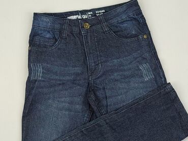Jeansowe: Spodnie jeansowe, Pepperts!, 9 lat, 128/134, stan - Dobry