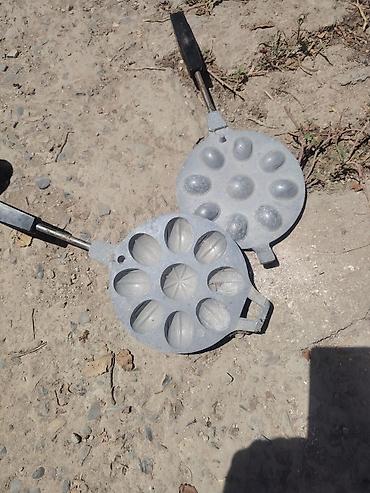 qəlib satışı: Şirniyyat qəlibləri, rəng - Boz, Metal, Oval — 1