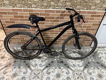 Şəhər velosipedləri: Şəhər/trek tipli velosiped – qara rəng - Yüngül alüminium tipli — 3