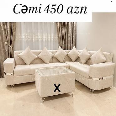 Bej rəngli L formalı yumşaq künc divan dəsti - Minimalist və zərif lalafo.az -da Bej rəngli L formalı yumşaq künc divan dəsti - Minimalist və zərif
