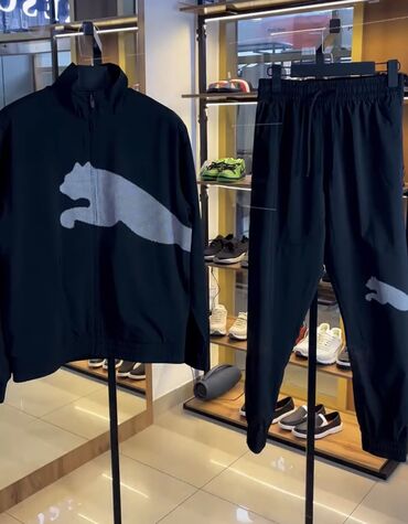 адидас брюки: Мужской спортивный костюм, L (EU 40), Puma, Новый, цвет - Черный