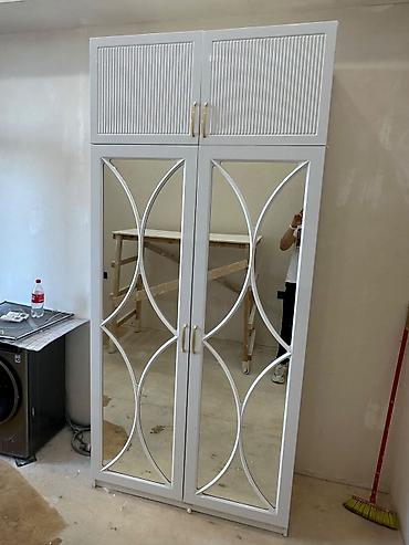 Dolablar: Dəhliz dolabı membrandandı satılır 350₼. Ölçü 1.20×2.50. Ünvan — 1