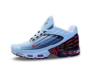sapa u srcu: Nike Air Max Plus (Tuned Air) patike – bele sa plavim i crnim panelima — 1