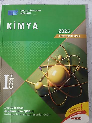 Testlər: Məhsul: DİM 2025 Test Topluları – Fizika və Kimya (I və II hissə) 4 — 2
