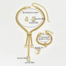Setovi nakita: Set nakita Cena:2400 din Elegantan set nakita sa sjajnim kamenčićima — 12