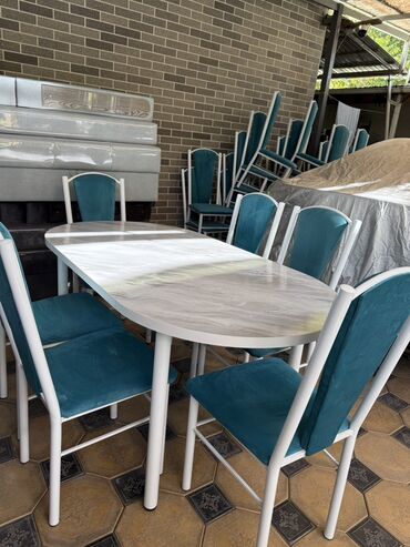 Кухонные столы и стулья: Кухонный стол и стул, цвет - Серый — 26