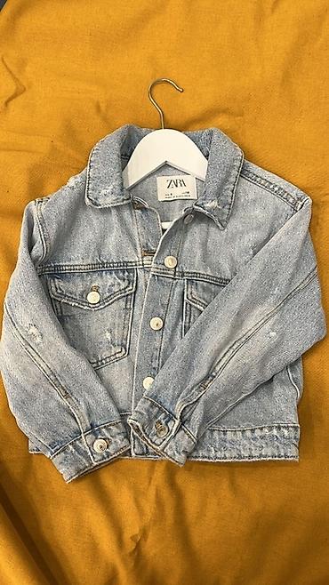 Детский мир: Детская джинсовая куртка ZARA - Модель: классическая джинсовка - — 1