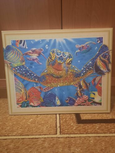 ковры для дома: Картина Черепаха. Приносит в дом богатство (по фен шую). 40×50