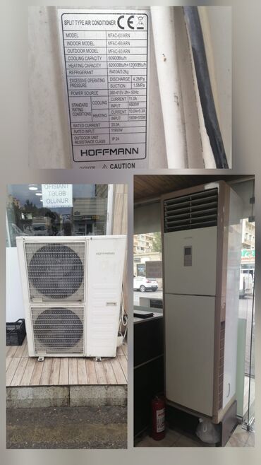 havanın temperaturunu ölçən cihaz: Kondisioner Hoffman 150m² YENİ KİMİ Satılır 2500₼ 1 il olar alınıb
